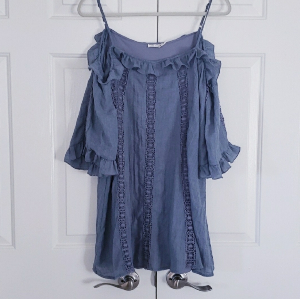 Cowgirl Off Shoulder Dress (great w/cowboy boots)